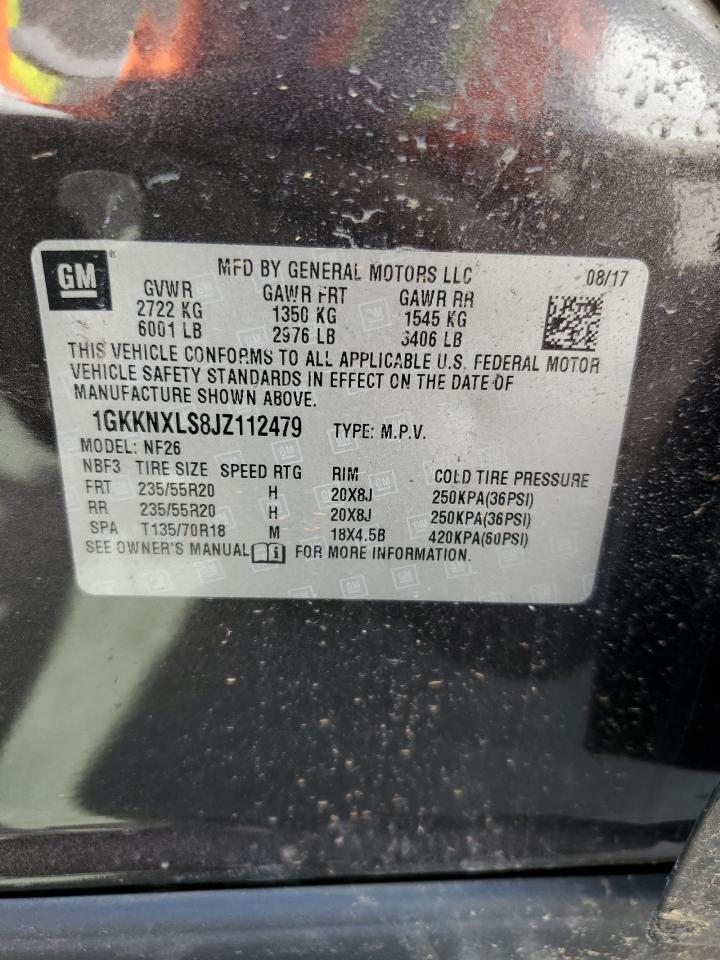 1GKKNXLS8JZ112479 2018 GMC Acadia Denali