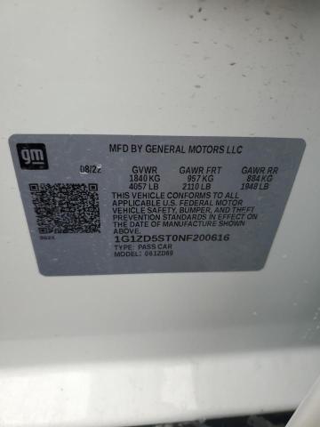 1G1ZD5ST0NF200616 2022 CHEVROLET MALIBU - Image 13