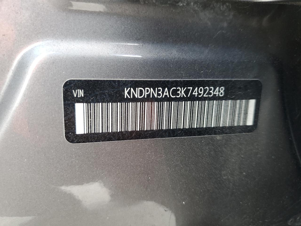 KNDPN3AC3K7492348 2019 Kia Sportage Ex