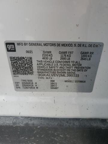 2021 GMC Terrain Slt VIN: 3GKALVEV2ML390111 Lot: 55613514