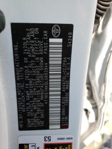 2020 TOYOTA CAMRY XSE - 4T1K61AK6LU893944