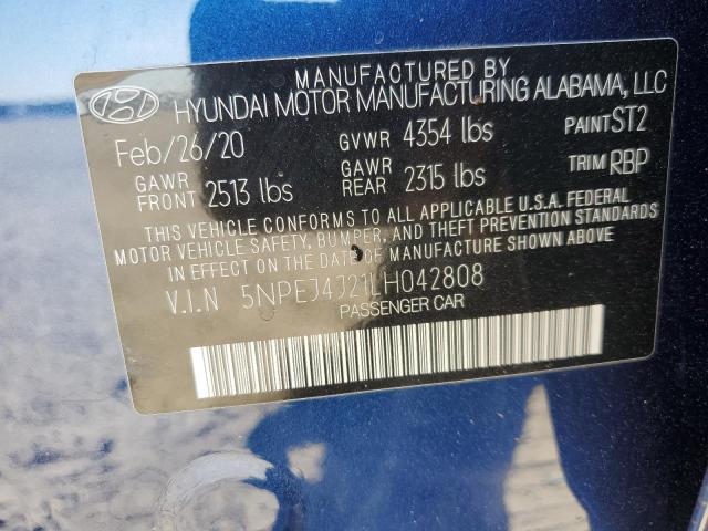 2020 Hyundai Sonata Sel Plus VIN: 5NPEJ4J21LH042808 Lot: 56075994