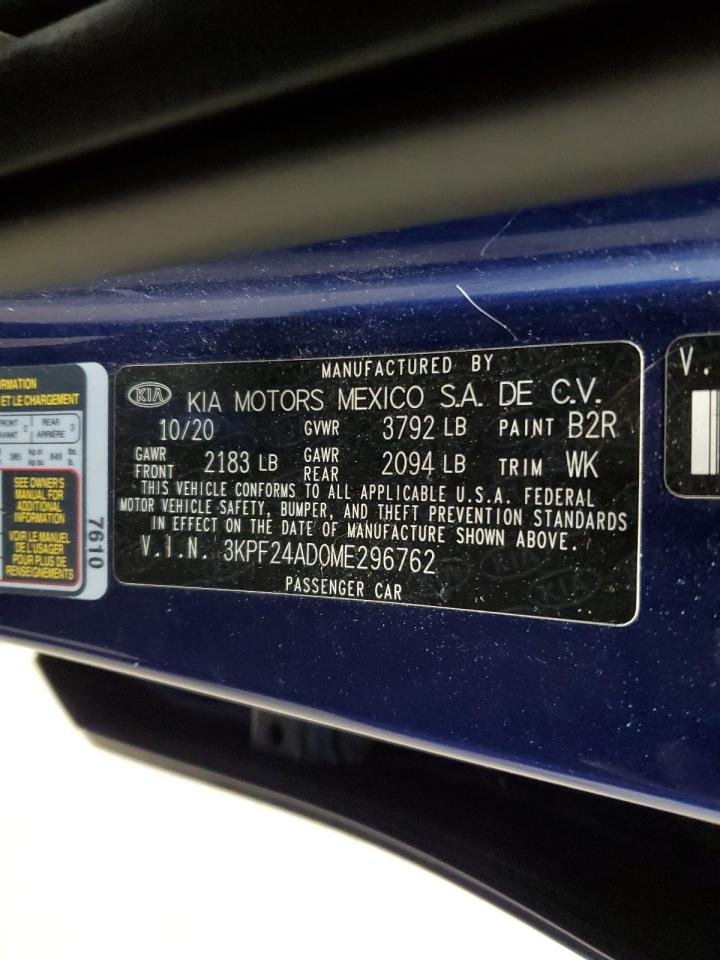 3KPF24AD0ME296762 2021 Kia Forte Fe