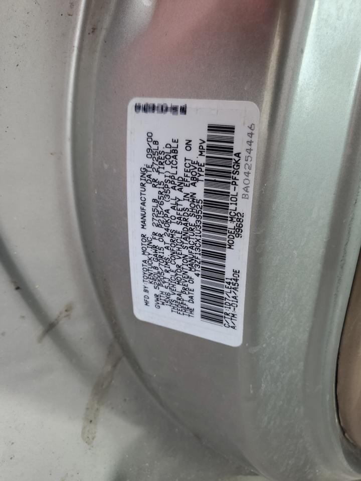 4T3ZF13CX1U339525 2001 Toyota Sienna Le