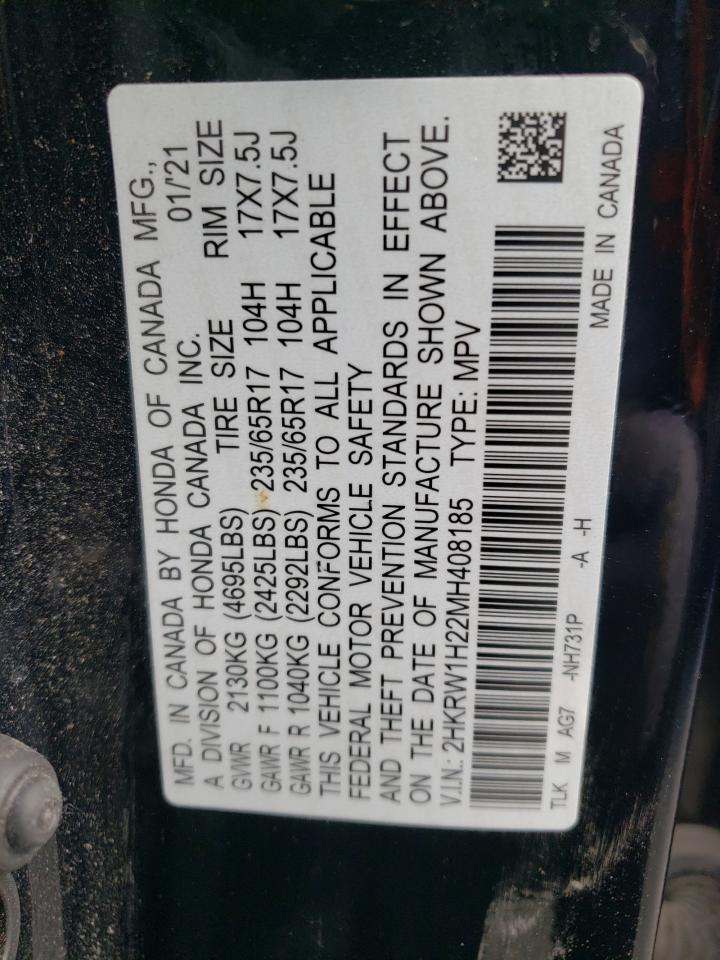 2HKRW1H22MH408185 2021 Honda Cr-V Lx