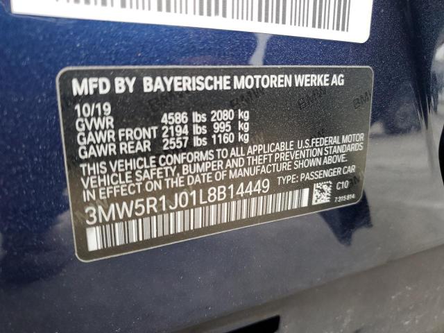 3MW5R1J01L8B14449 BMW 3 Series 330I 13