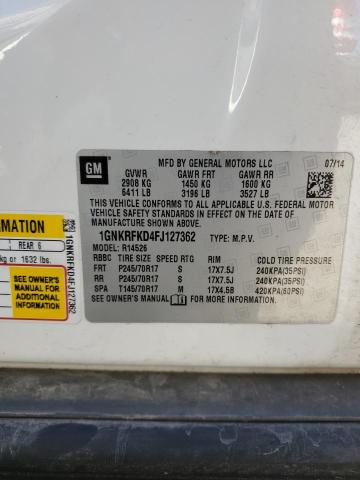 2015 CHEVROLET TRAVERSE L - 1GNKRFKD4FJ127362