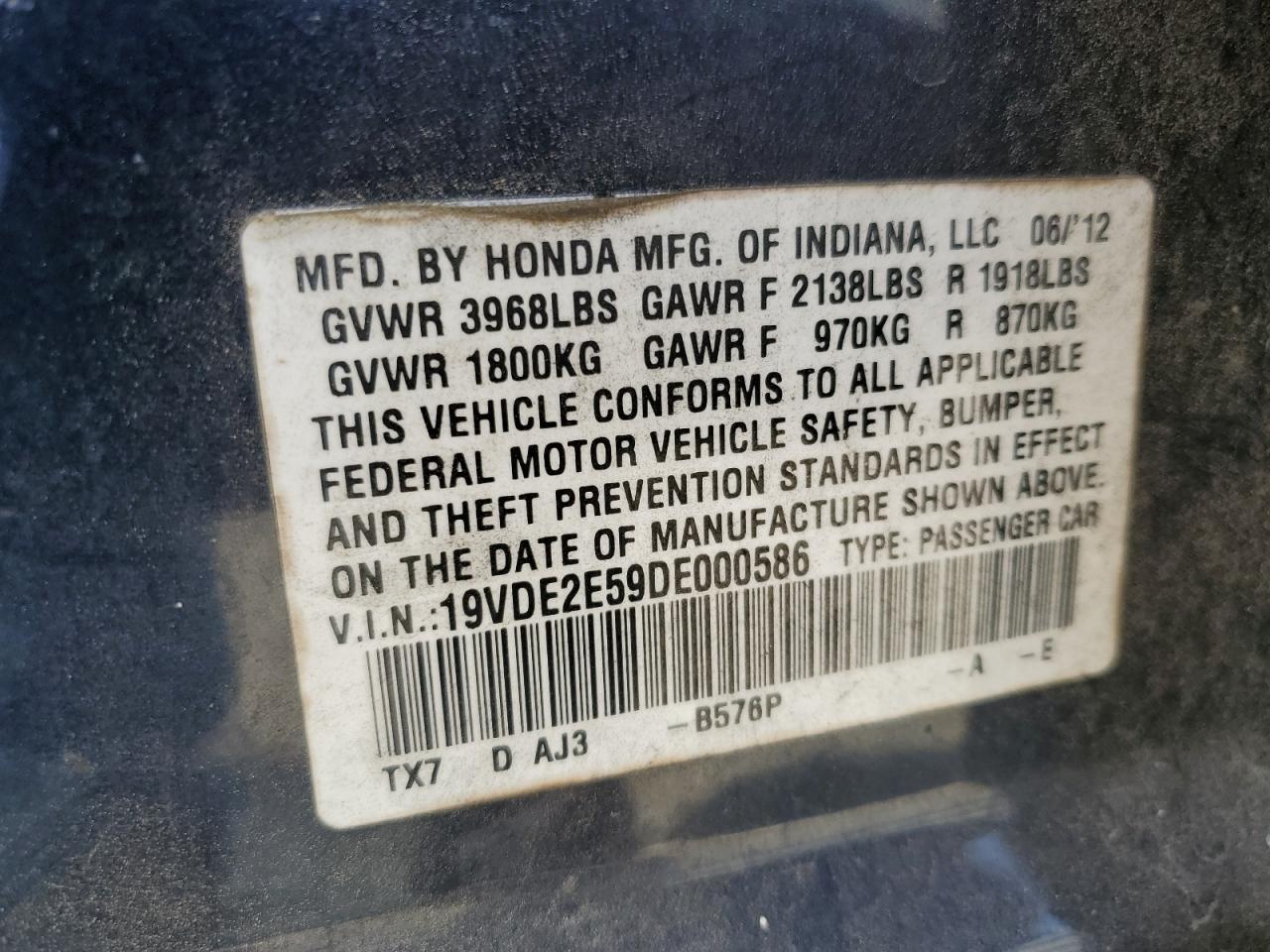 19VDE2E59DE000586 2013 Acura Ilx 24 Premium