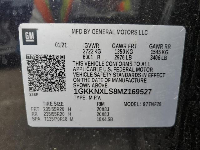 2021 GMC Acadia Denali VIN: 1GKKNXLS8MZ169527 Lot: 56622124