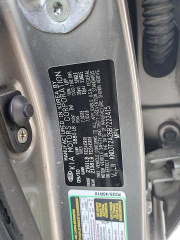 2011 Kia Soul + VIN: KNDJT2A26B7222415 Lot: 55961874