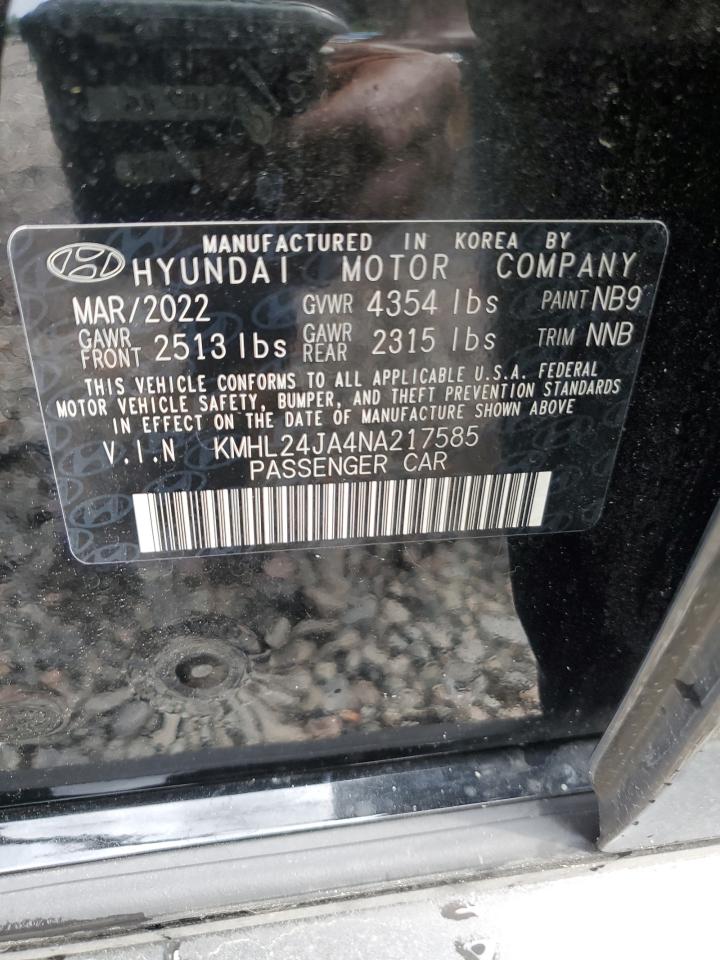 KMHL24JA4NA217585 2022 Hyundai Sonata Se