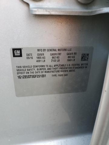 2016 Chevrolet Malibu Lt VIN: 1G1ZE5ST5GF291091 Lot: 53011434