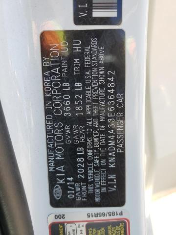 2014 Kia Rio Lx VIN: KNADM4A33E6364842 Lot: 53834184