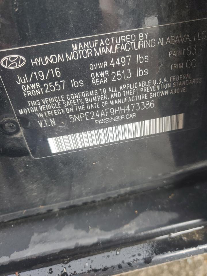 5NPE24AF9HH473386 2017 Hyundai Sonata Se