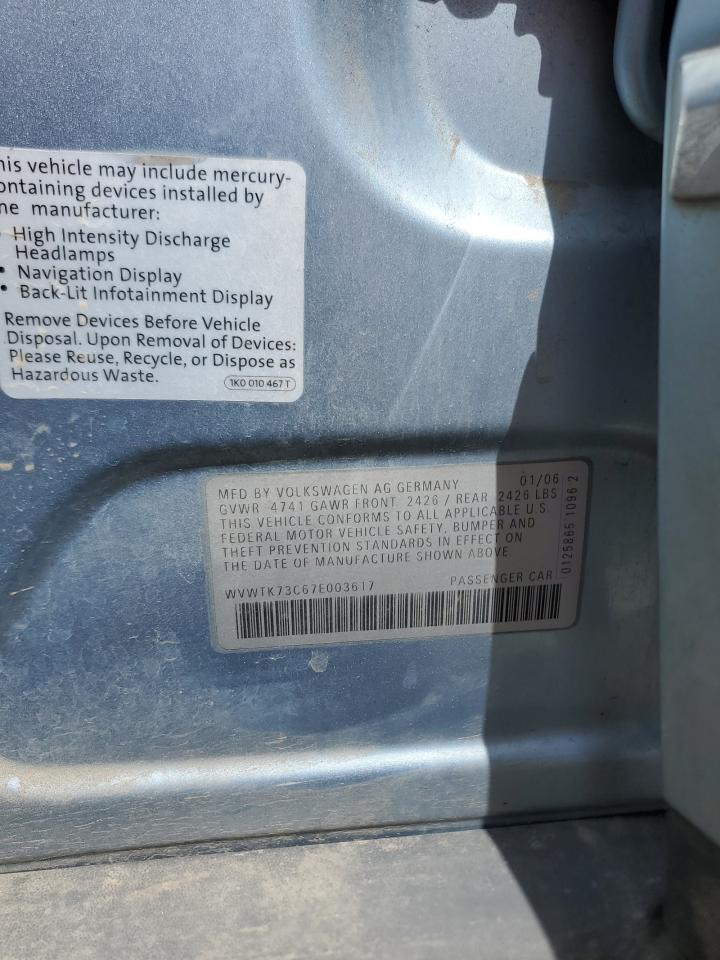 WVWTK73C67E003617 2007 Volkswagen Passat 2.0T Wagon Luxury