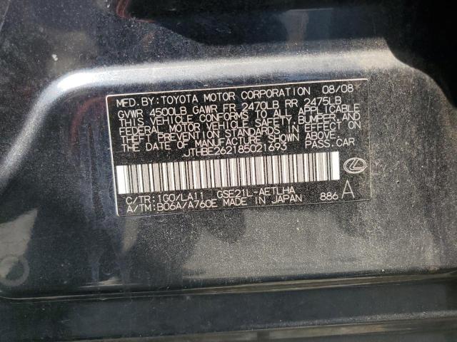 2008 Lexus Is 350 VIN: JTHBE262185021693 Lot: 55915254