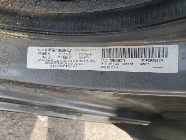 2013 Dodge Avenger Se VIN: 1C3CDZAB9DN631574 Lot: 55873854