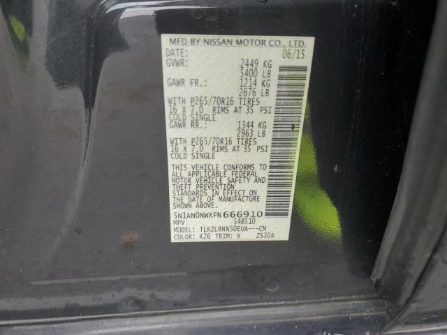 2015 NISSAN XTERRA X 5N1AN0NWXFN666910