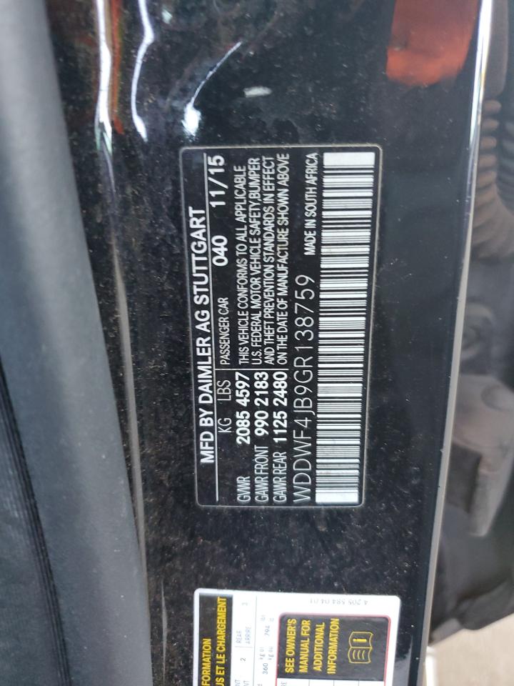 WDDWF4JB9GR138759 2016 Mercedes-Benz C 300