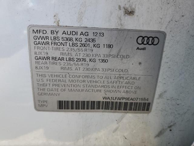 2014 Audi Q5 Premium Plus VIN: WA1LFAFP9EA071554 Lot: 56556534