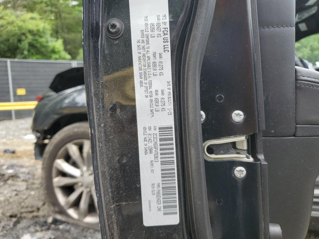 2C3CCASG0FH763813 2015 Chrysler 300C Platinum