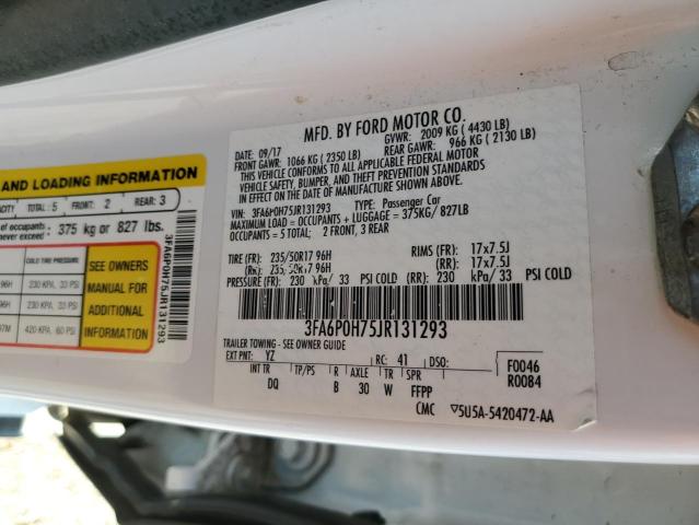 VIN 3FA6P0H75JR131293 2018 Ford Fusion, SE no.13