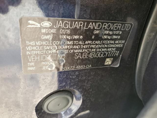2016 Jaguar Xf Prestige VIN: SAJBE4BV3GCY17774 Lot: 54348814