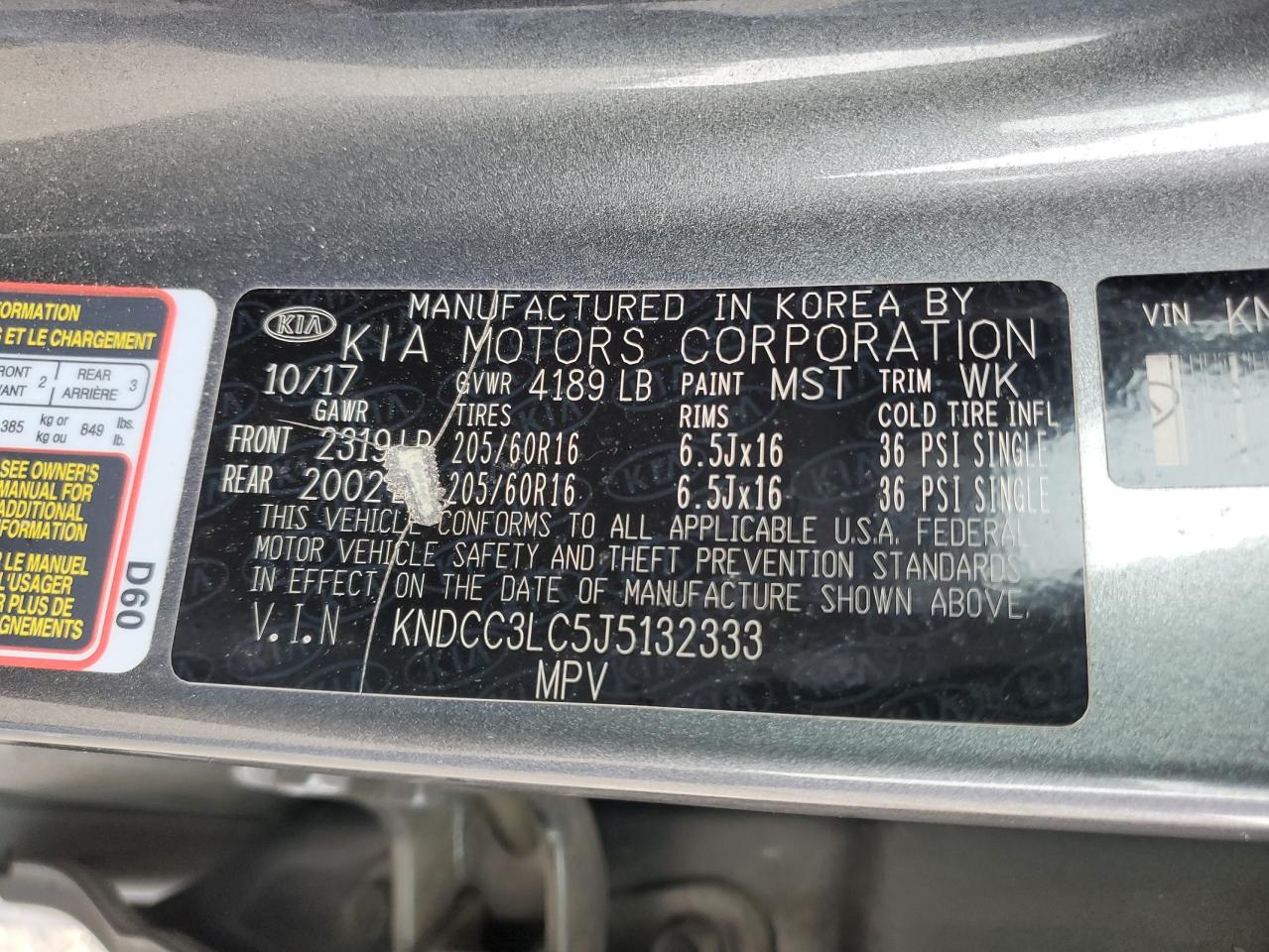 KNDCC3LC5J5132333 2018 Kia Niro Ex