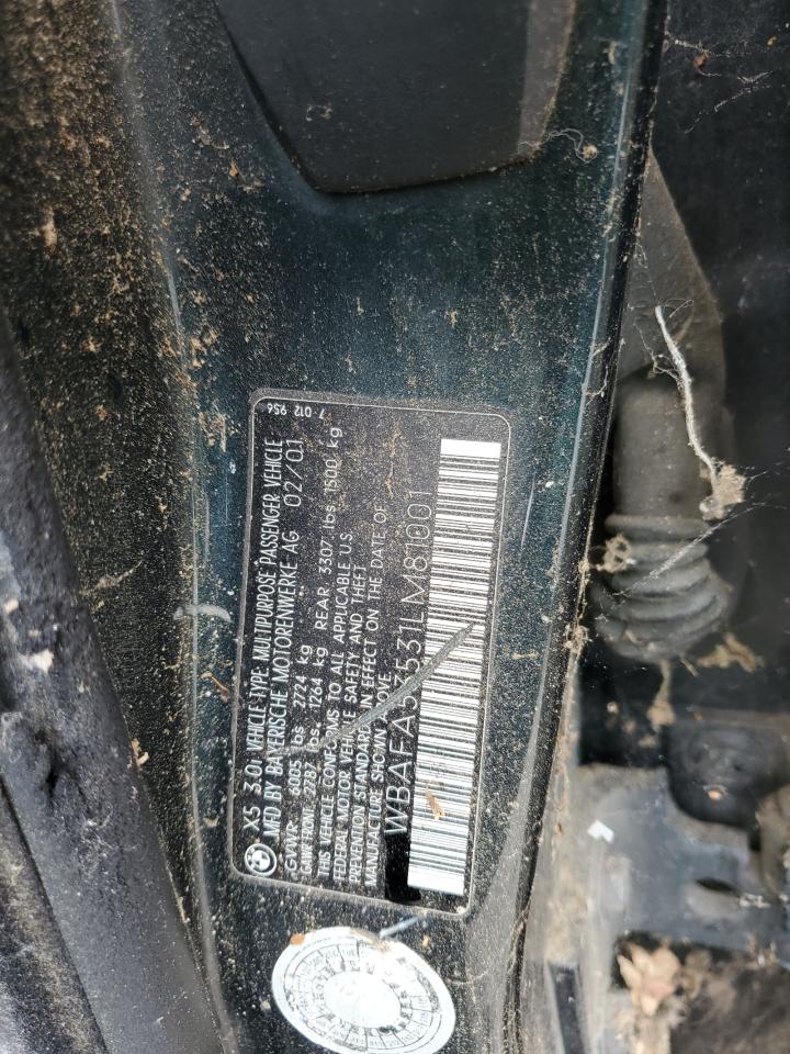 WBAFA53531LM81001 2001 BMW X5 3.0I