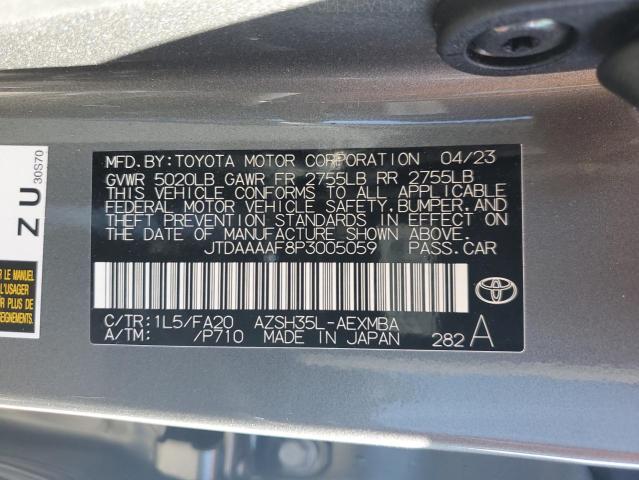 2023 Toyota Crown Xle VIN: JTDAAAAF8P3005059 Lot: 55358154