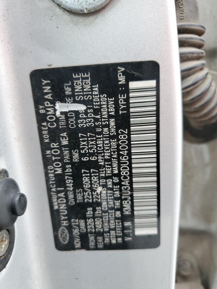 KM8JU3AC8DU640082 2013 Hyundai Tucson Gls