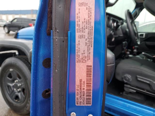 2021 JEEP WRANGLER S - 1C4HJXAG8MW840955