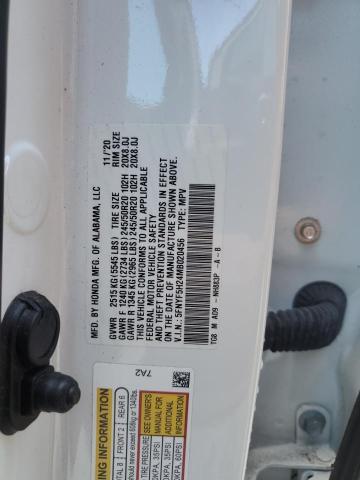 2021 Honda Pilot Se VIN: 5FNYF5H24MB020456 Lot: 54420934