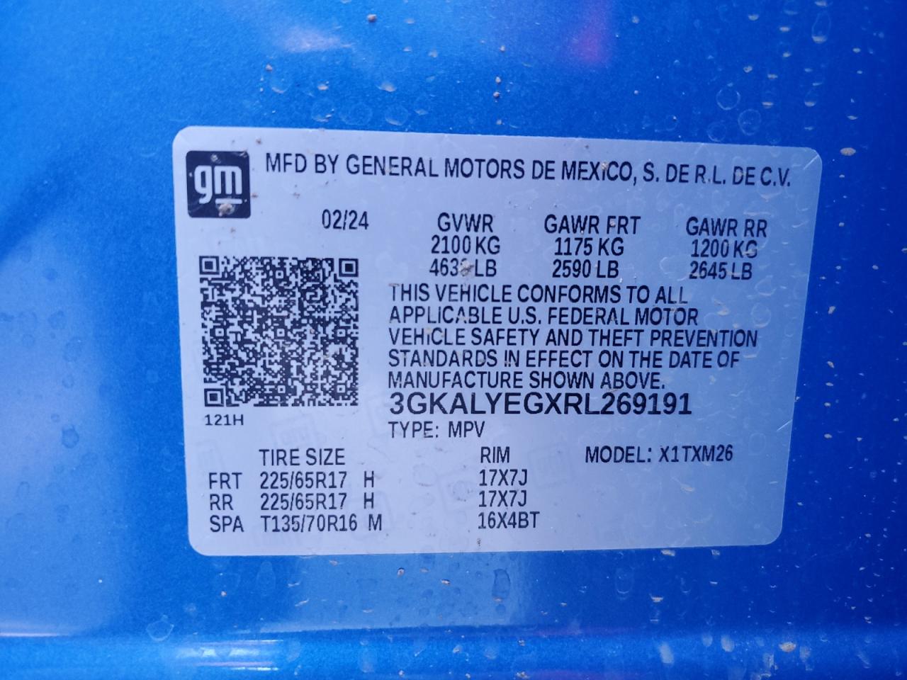 3GKALYEGXRL269191 2024 GMC Terrain At4
