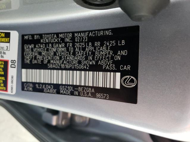 2023 Lexus Es 350 Base VIN: 58ADZ1B16PU150642 Lot: 56302314