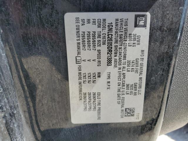 2013 Chevrolet Tahoe Police VIN: 1GNLC2E05DR213883 Lot: 54898184