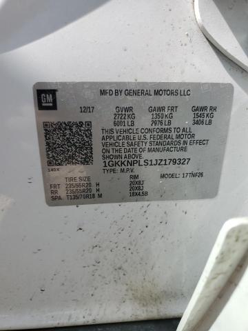 2018 GMC Acadia Denali VIN: 1GKKNPLS1JZ179327 Lot: 55667384