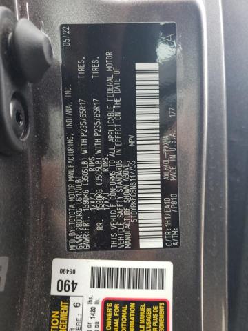 2022 Toyota Sienna Xle VIN: 5TDYRKEC6NS117755 Lot: 56705164