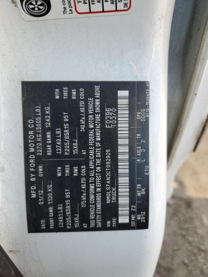 nm0ls7an3ct092926 NM0LS7AN3CT092926 2012 Ford Transit Connect Xl