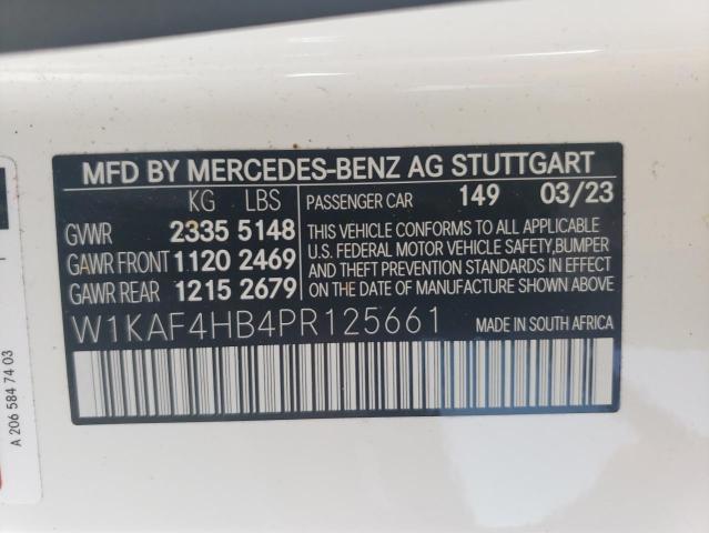 W1KAF4HB4PR125661 2023 MERCEDES-BENZ C CLASS - Image 12