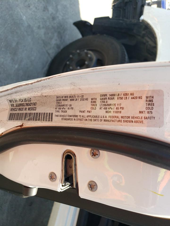 3C63RRGL7NG421747 2022 Ram 3500 Tradesman