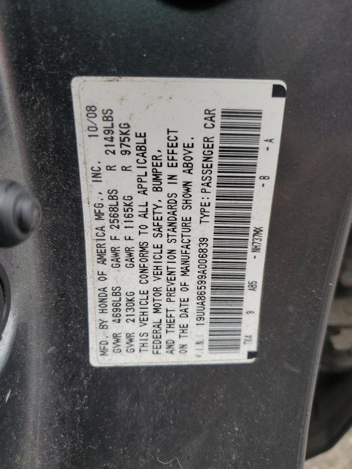 19UUA86599A006839 2009 Acura Tl