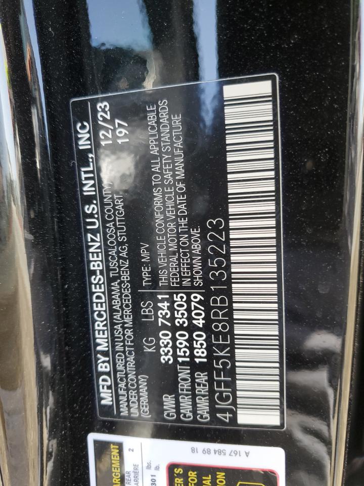 4JGFF5KE8RB135223 2024 Mercedes-Benz Gls 450 4Matic