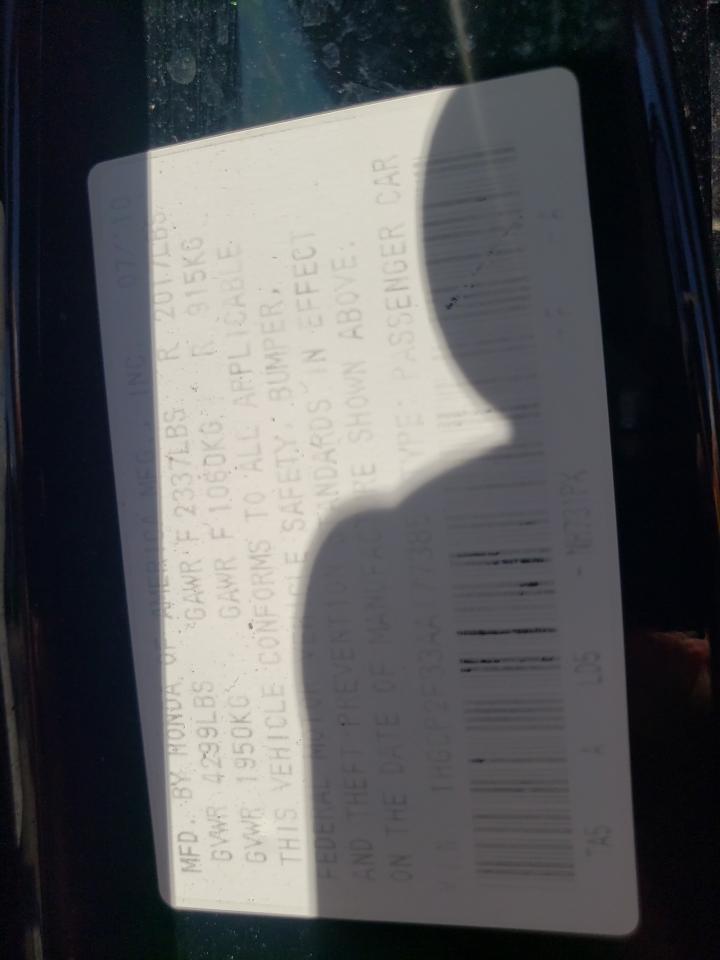 1HGCP2F33AA177385 2010 Honda Accord Lx