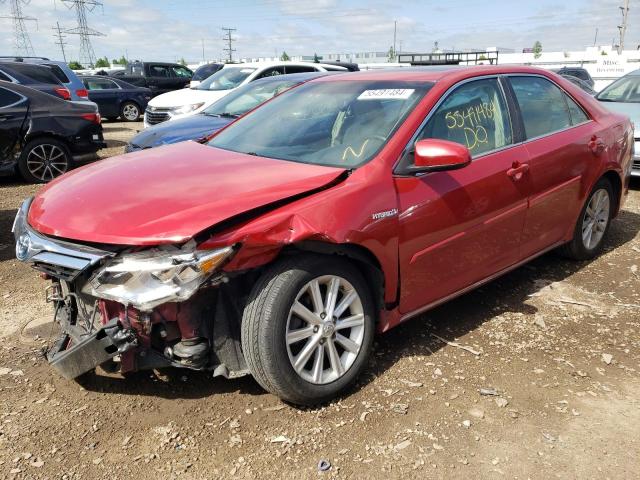 TOYOTA CAMRY HYBR 2013 red sedan 4d hybrid engine 4T1BD1FK9DU082042 photo #1