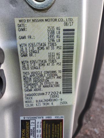 2017 NISSAN FRONTIER S - 1N6AD0CUXHN772024