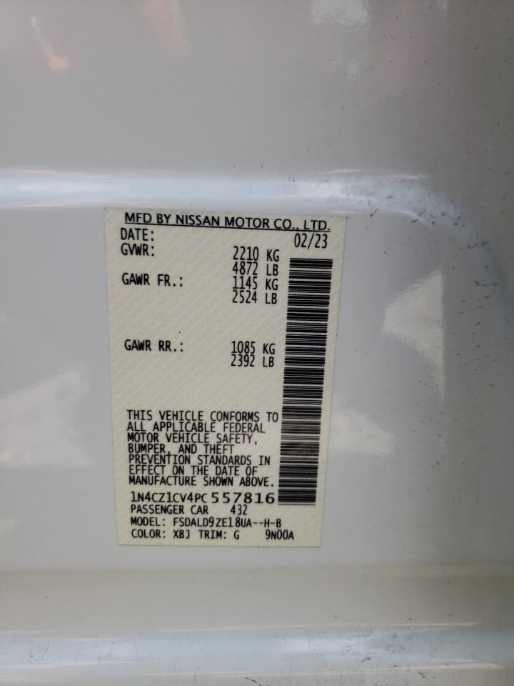 2023 Nissan Leaf Sv Plus vin: 1N4CZ1CV4PC557816