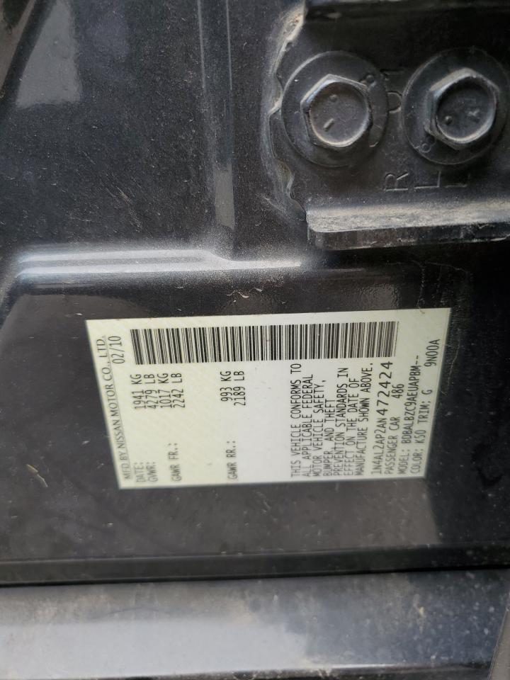 1N4AL2AP2AN472424 2010 Nissan Altima Base