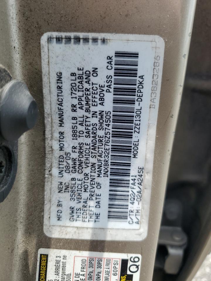 1NXBR32E76Z574505 2006 Toyota Corolla Ce