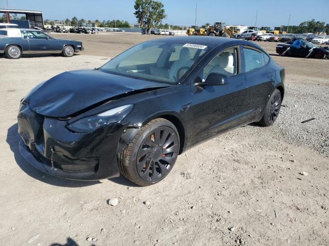 Lot #2507574071 2023 TESLA MODEL 3 salvage car